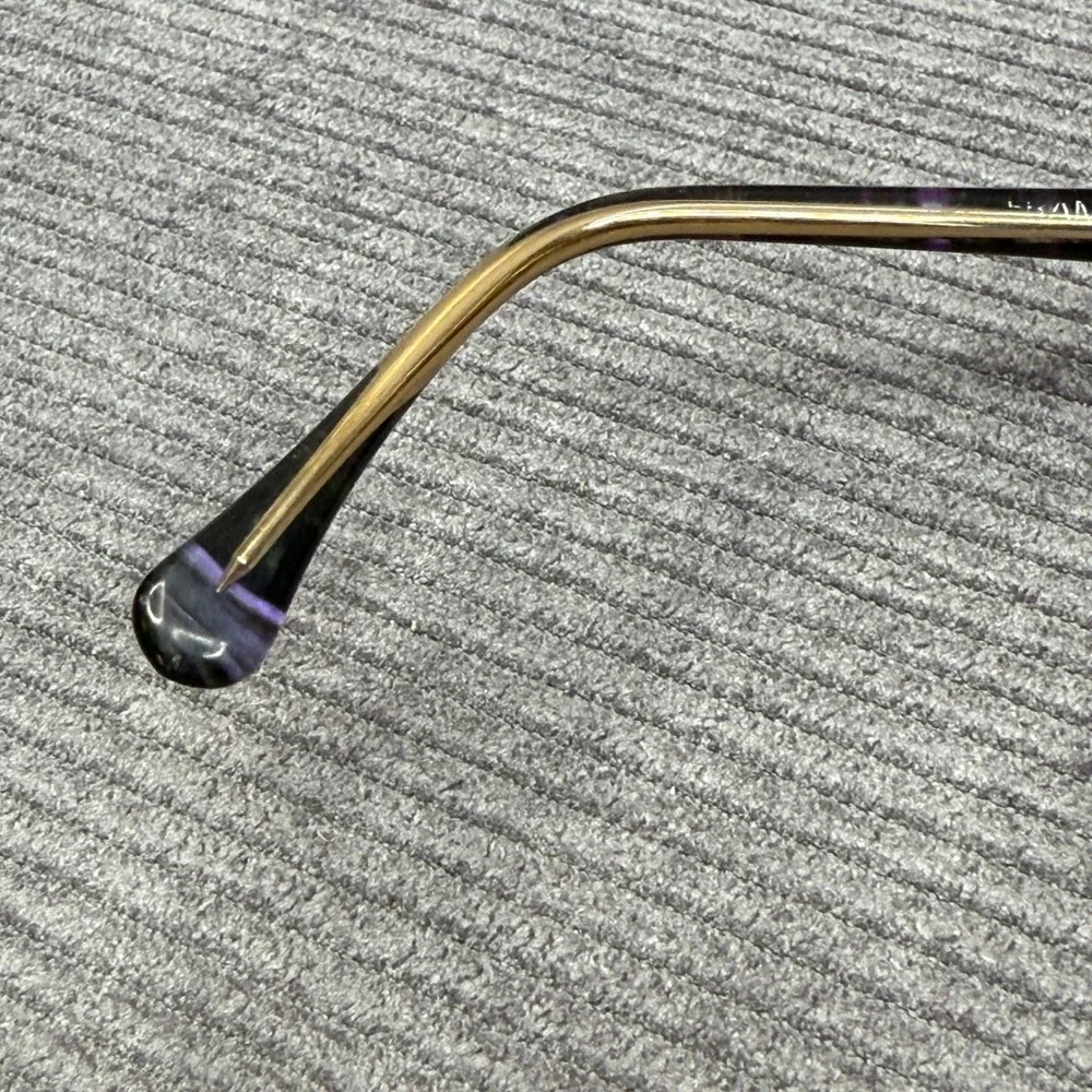 Adolfo Liberty Vintage Eyeglasses Frames Purple Marbled Gold Tone A-701 133